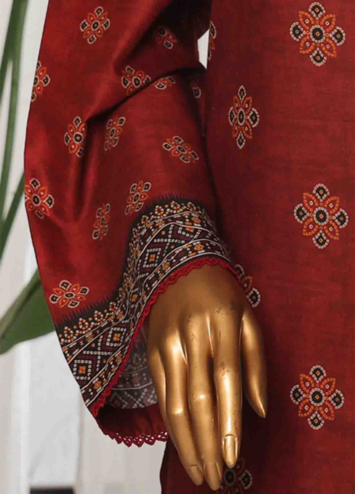 Bin Saeed Printed Lawn Stitched 3 Piece Suit