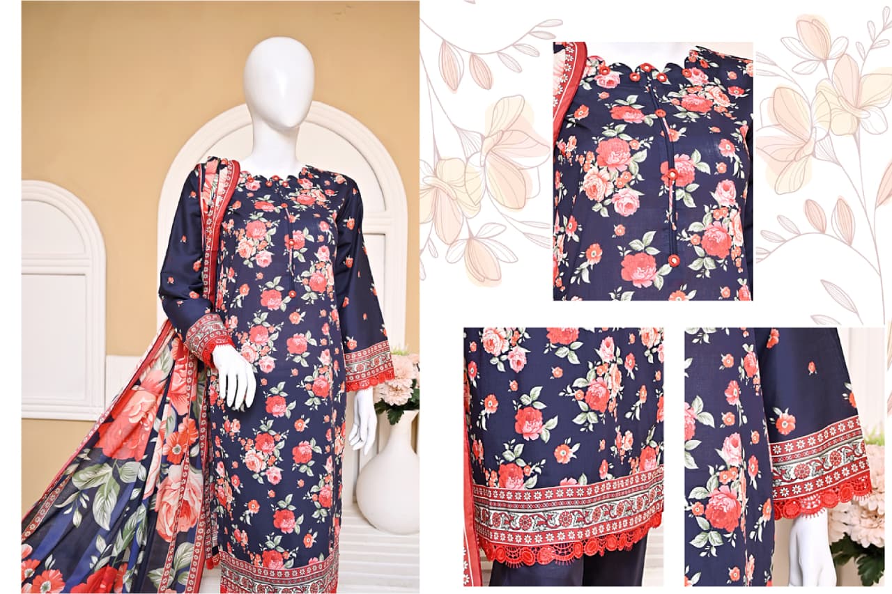 Ittehad Printed Unstitched Lawn 3pc Collection