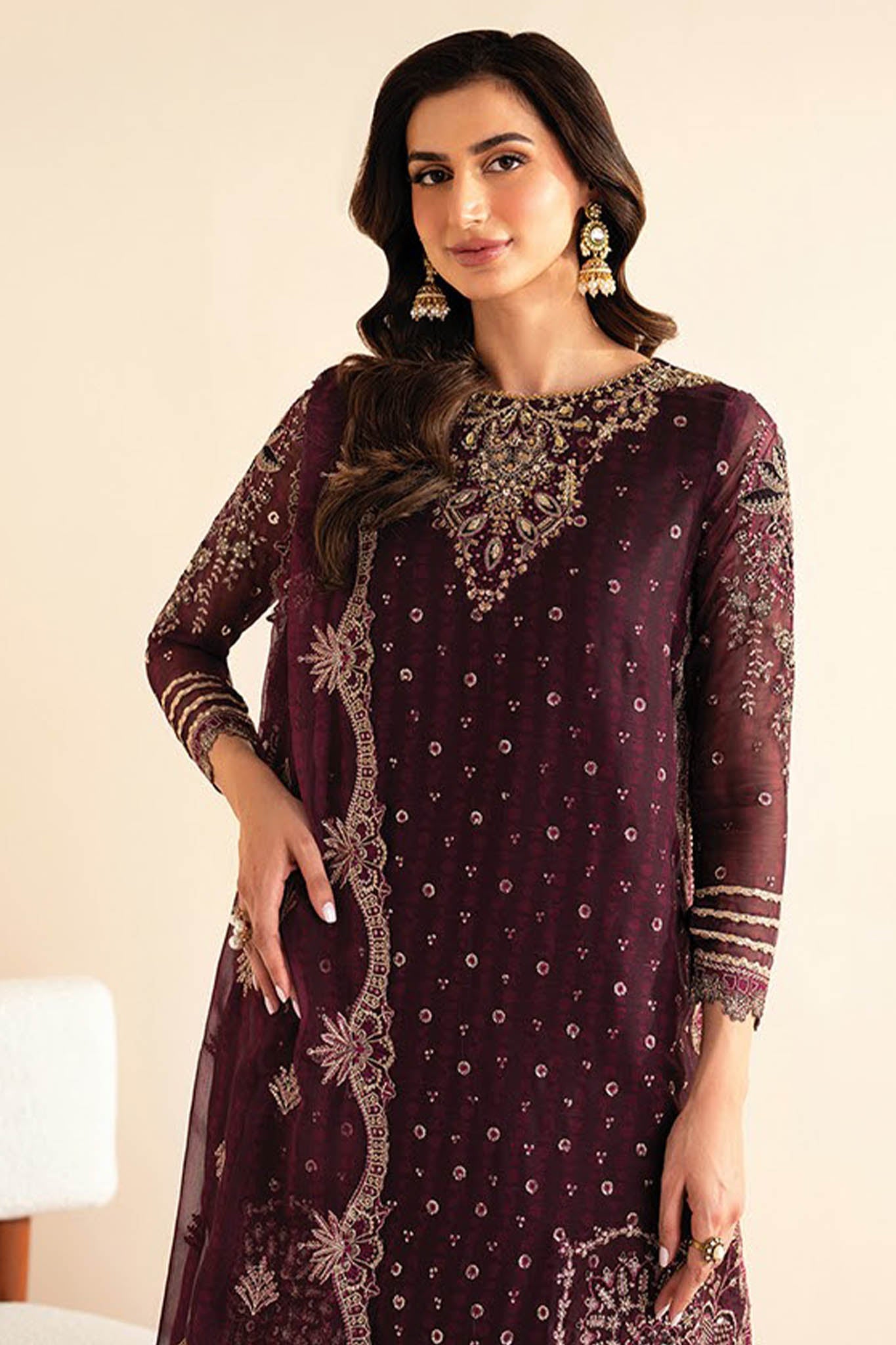 Xenia Unstitched 3 Piece Luxury Formals Vol-02 Collection'2025-Tiya