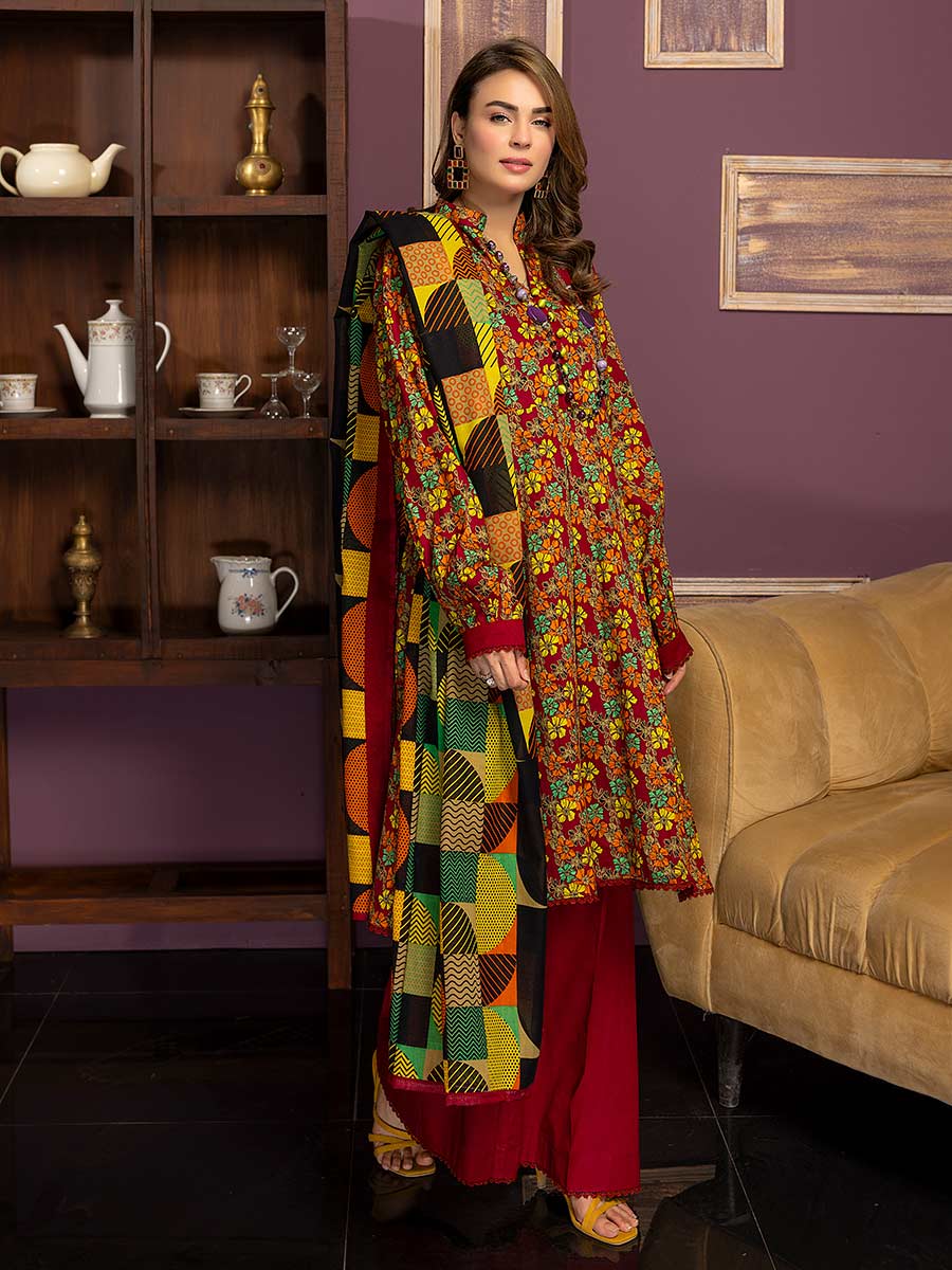 Soha By Orange Unstitched Lawn 3piece