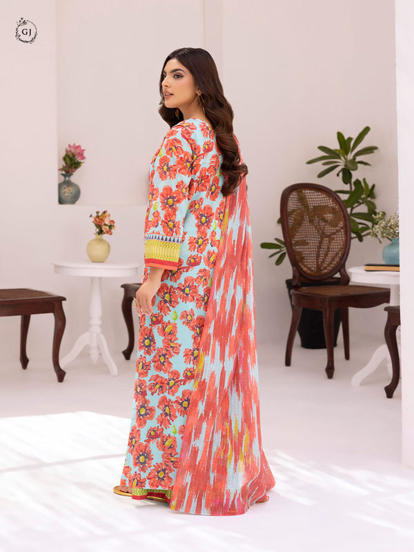 Guljee 3 PC UNSTITCHED (SHIRT TROUSER & DUPATTA)