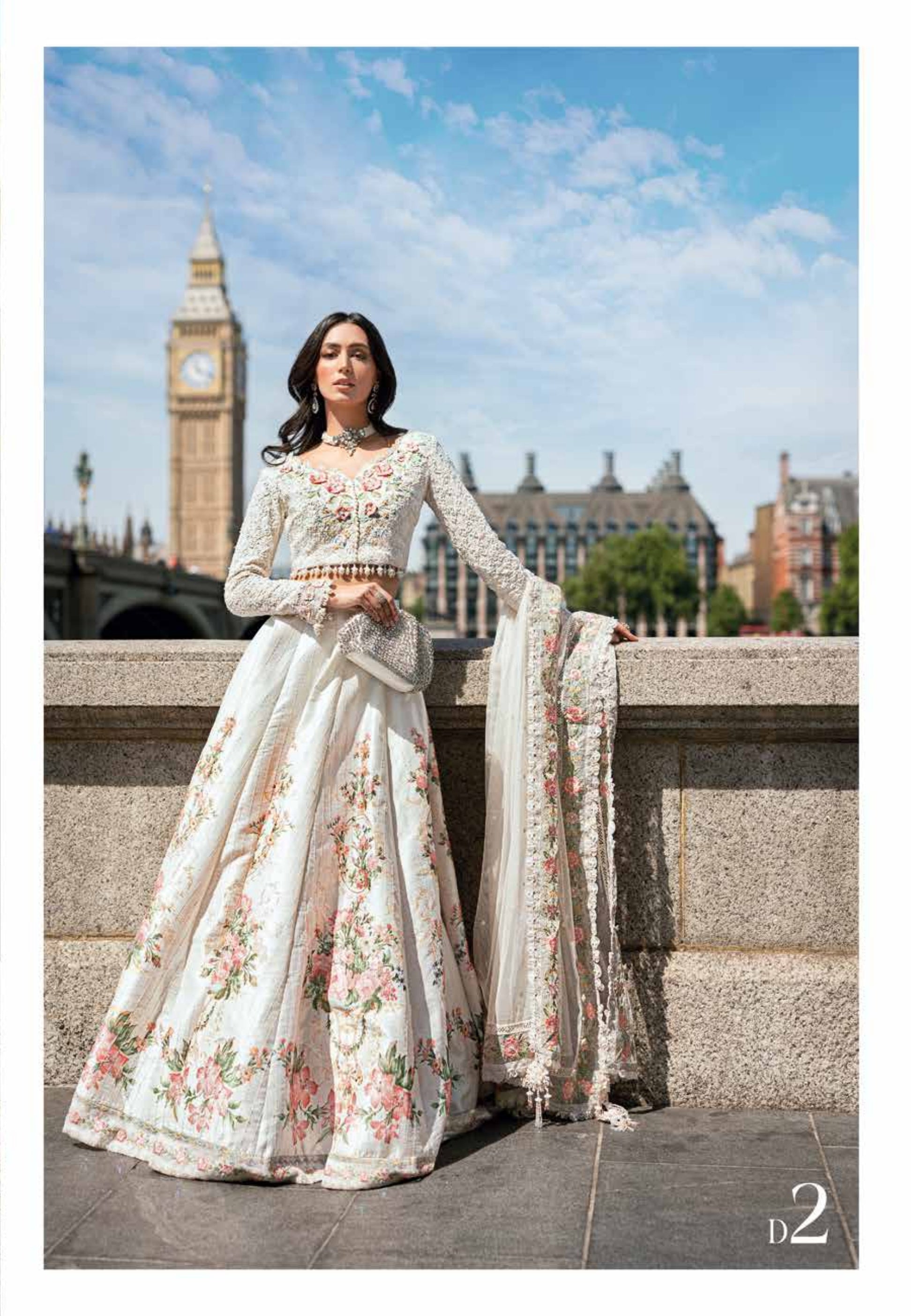 Soiree by Maria B Unstitched Raw Silk Embroidered Suits 3 Piece MB25SF D-2 - Formals Collection