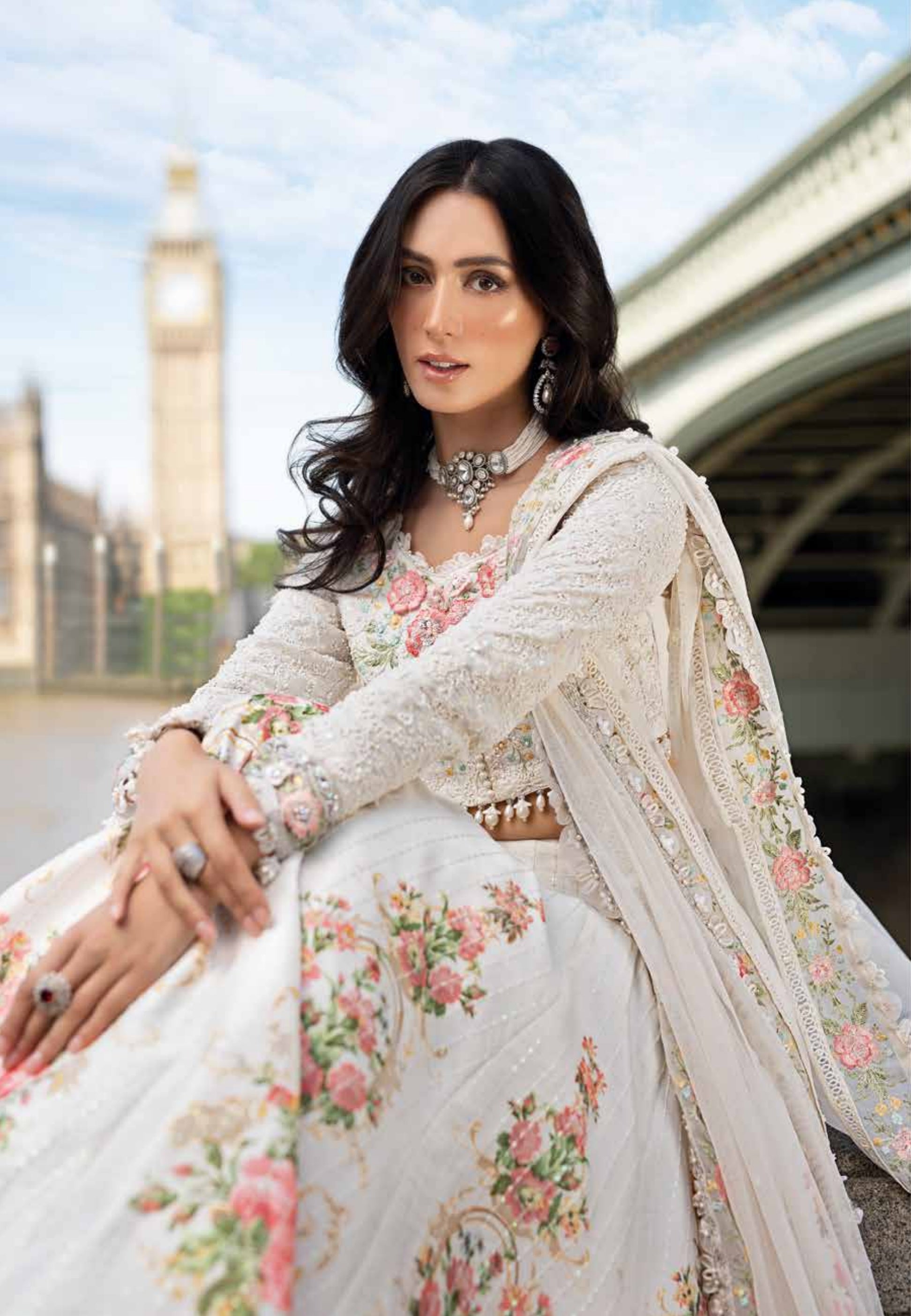 Soiree by Maria B Unstitched Raw Silk Embroidered Suits 3 Piece MB25SF D-2 - Formals Collection