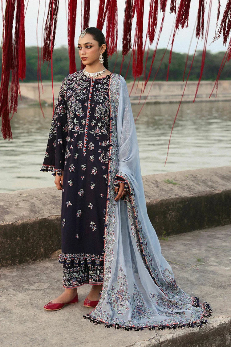 Hussain Rehar - Karandi Unstitched Collection - 10-Rouge - Unstitched
