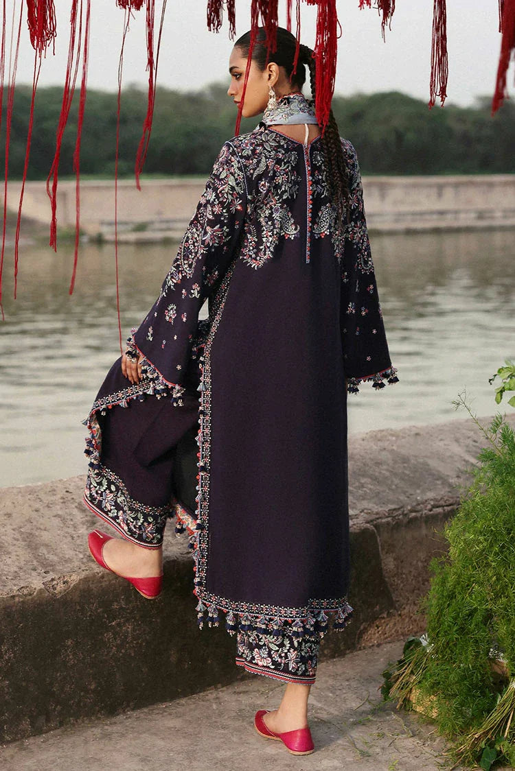 Hussain Rehar - Karandi Unstitched Collection - 10-Rouge - Unstitched